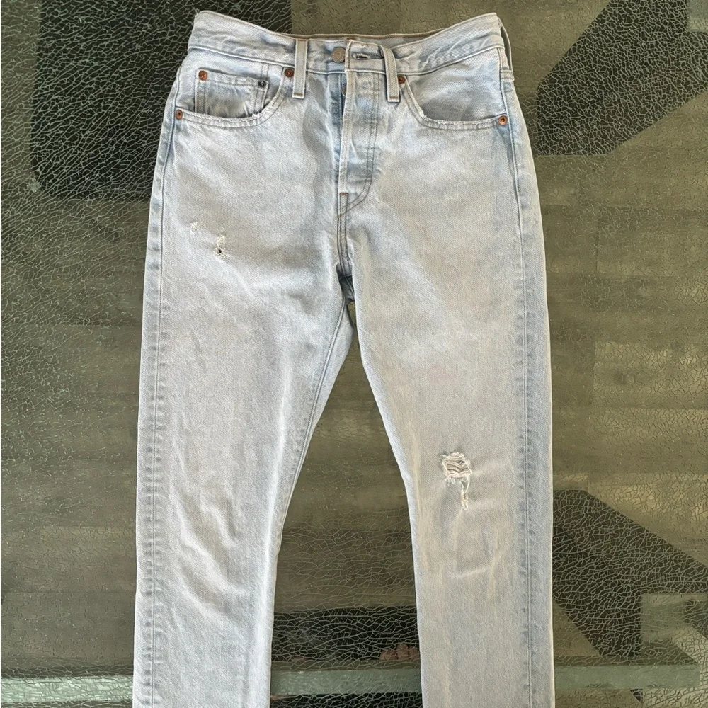 Levi’s 501 S Light Wash Jean Button Fly * - Picture 2 of 7